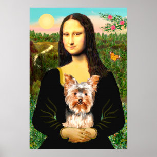 Póster Yorkshire Terrier 17 - Mona Lisa
