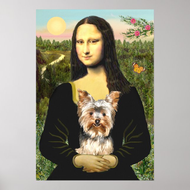 Póster Yorkshire Terrier 17 - Mona Lisa (Frente)