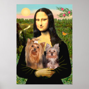 Póster Yorkshire Terriers (7 y 19) - Mona Lisa