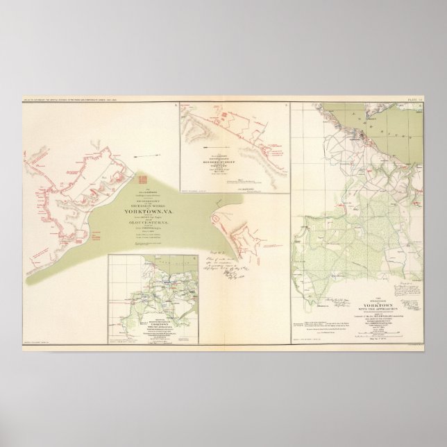 Póster Yorktown, Gloucester, Va (Frente)