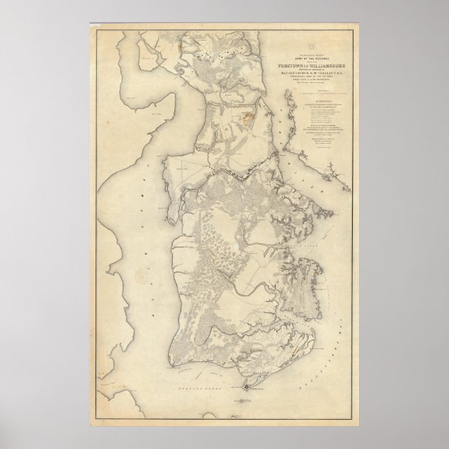 Póster Yorktownto Williamsburg (Frente)