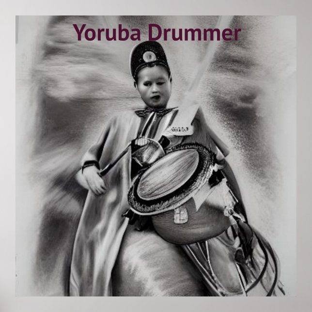 Póster Yoruba Drummer (Frente)