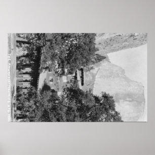 Póster Yosemite, CA - la casa de campo de Ahwahnee y EL