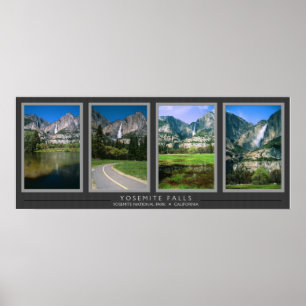 Póster Yosemite Falls Collage
