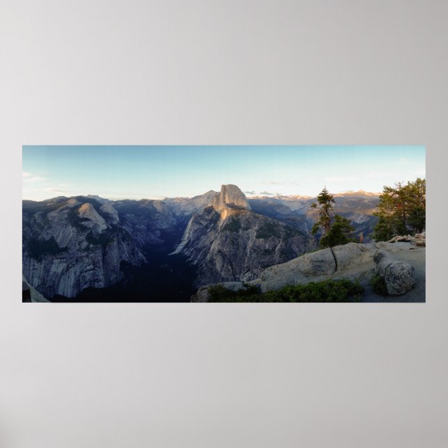 Póster Yosemite Half-Dome Panorama (Frente)