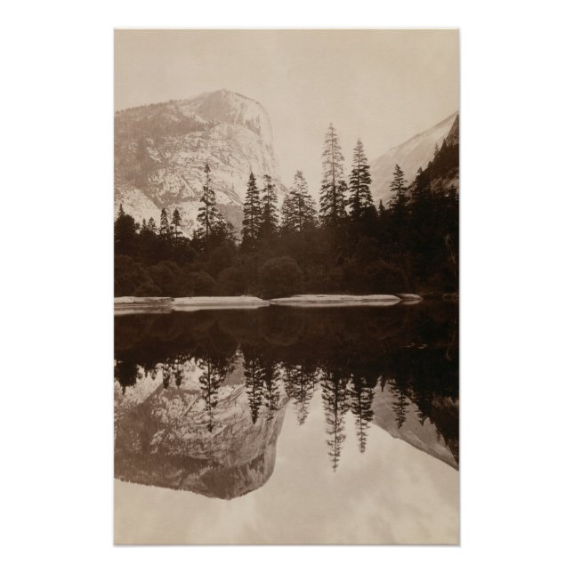 Póster Yosemite - Lago Espejo - Parque Nacional (Anverso)