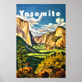 Póster Yosemite National Park California Travel Art