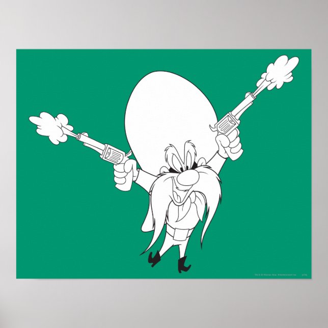Póster Yosemite Sam Guns Blazing (Frente)