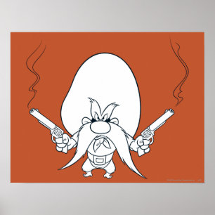 Póster Yosemite Sam Smoking Guns