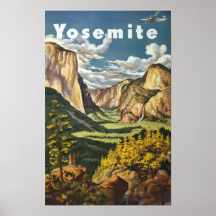 Póster Yosemite. United Air Lines (1945)