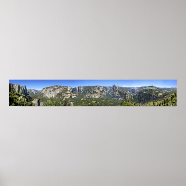 Póster Yosemite Valley Panorama - Yosemite (Frente)