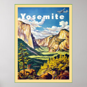 Póster Yosemite ~ Viajes de época