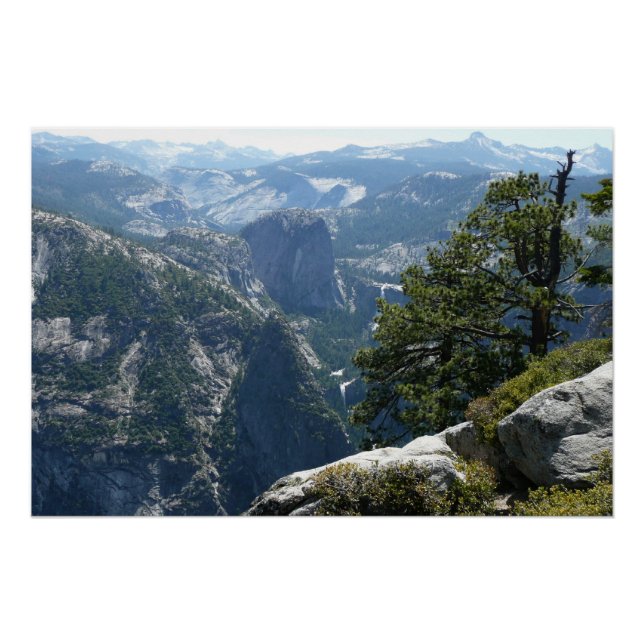 Póster Yosemite vista de montaña en el Parque Nacional Yo (Anverso)