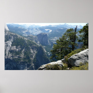 Póster Yosemite vista de montaña en el Parque Nacional Yo