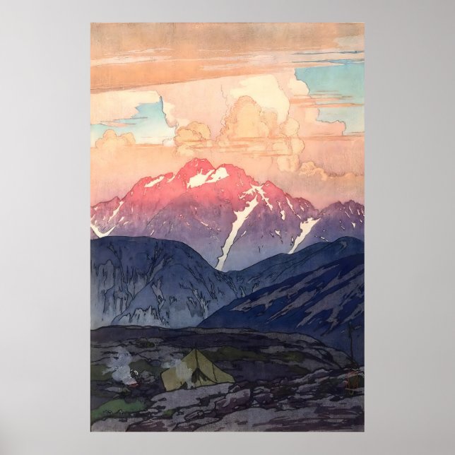 Póster Yoshida Hiroshi Mañana en el Monte Tsurugi (Frente)