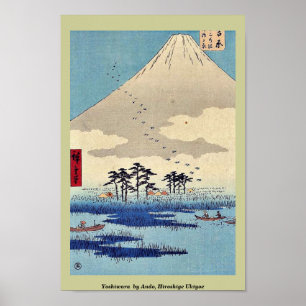 Póster Yoshiwara de Ando, Hiroshige Ukiyoe