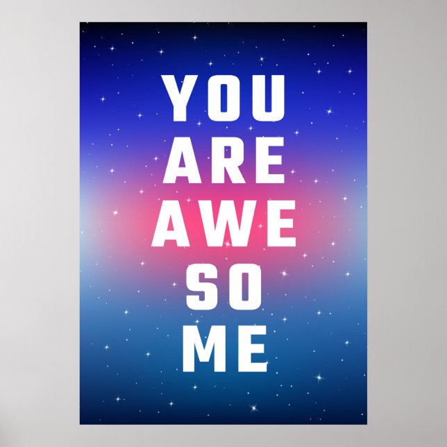Póster You are awesome (Frente)