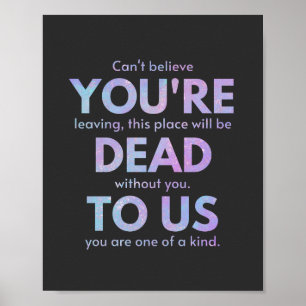 Póster You Are Dead to Us! - R.I.P. Traitor!: Coworker