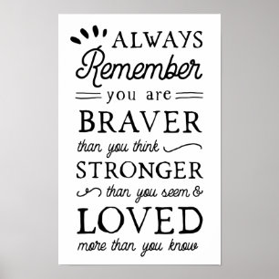 Póster 'You Are Loved' Inspirational Quote Art Kids