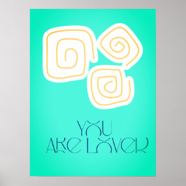 Póster You Are Loved Nursery Wall Art Print