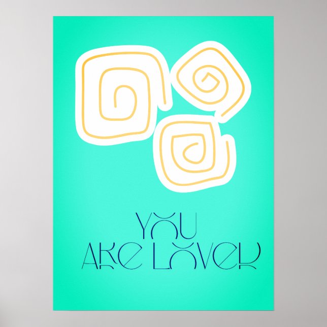 Póster You Are Loved Nursery Wall Art Print (Frente)