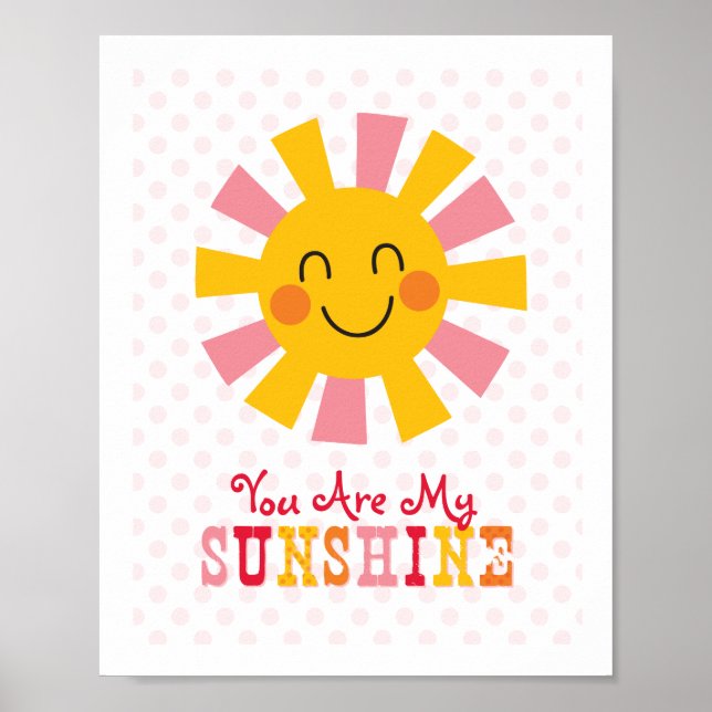 Póster You Are My Sunshine Wall Art Poster (Frente)
