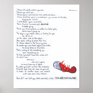 Póster You Are Not Alone