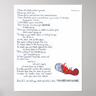 Póster You Are Not Alone