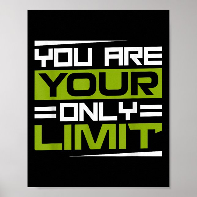 Póster You Are Your Only Limit, Insration And Motivation  (Frente)