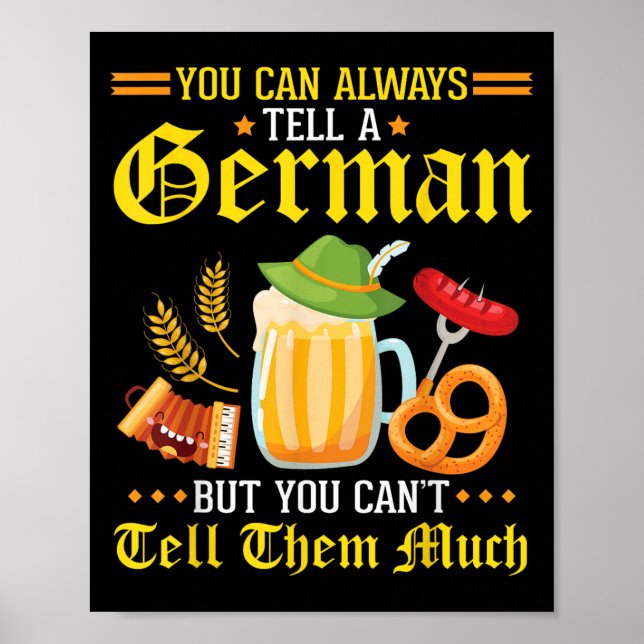 Póster You Can Always Tell A German But You Can't Tell Th (Frente)