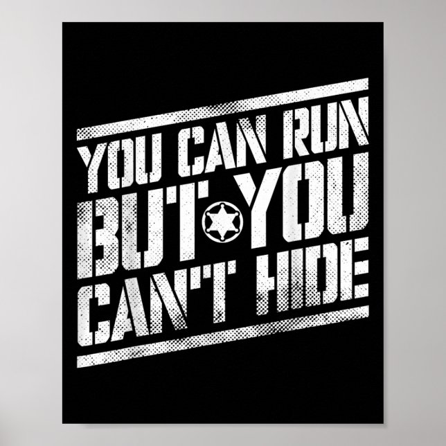 Póster You Can Run But You Can't Hide Bounty Hunter  (Frente)