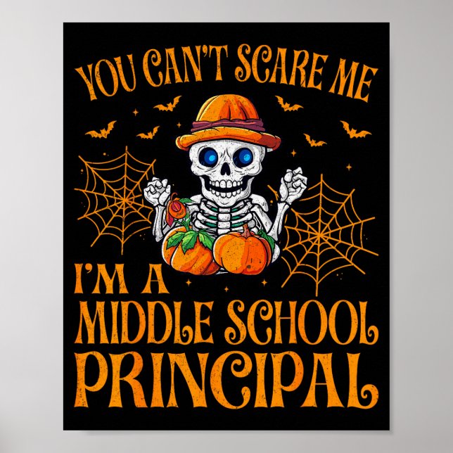 Póster You Can’t E Me Middle School Principal Ghost Hallo (Frente)