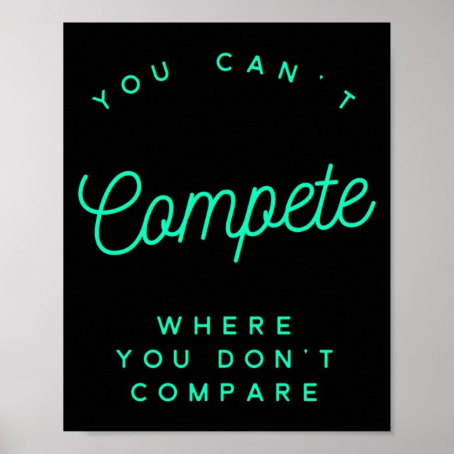 Póster You Can't Compete Where You Don't Compare, Winners (Frente)