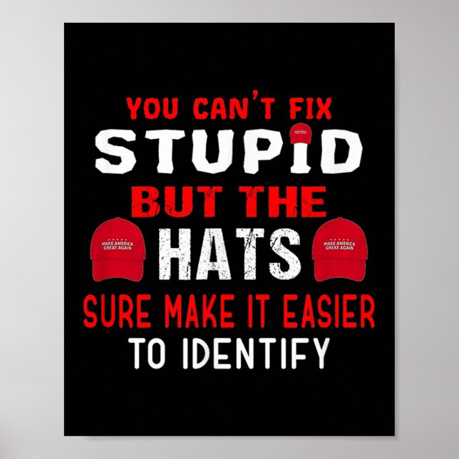 Póster You Can't Fix Stud But The Hats Sure Make It Easy  (Frente)
