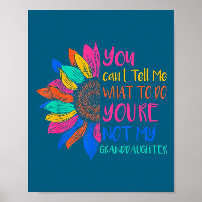 Póster You Can't Tell Me What To Do You're Not My Grandda (Frente)
