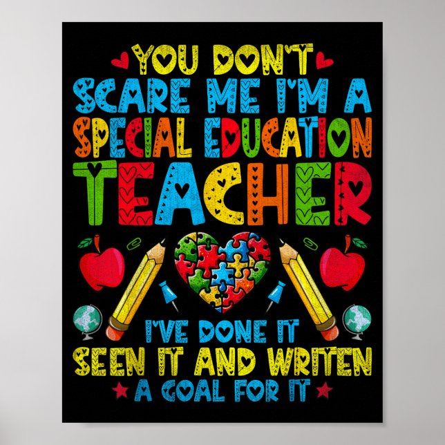 Póster You Don't E Me I'm A Special Education Teacher - S (Frente)