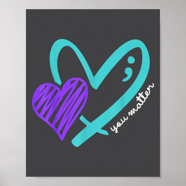 Póster You Don't Let Your Story End Suicide Awareness  (Frente)