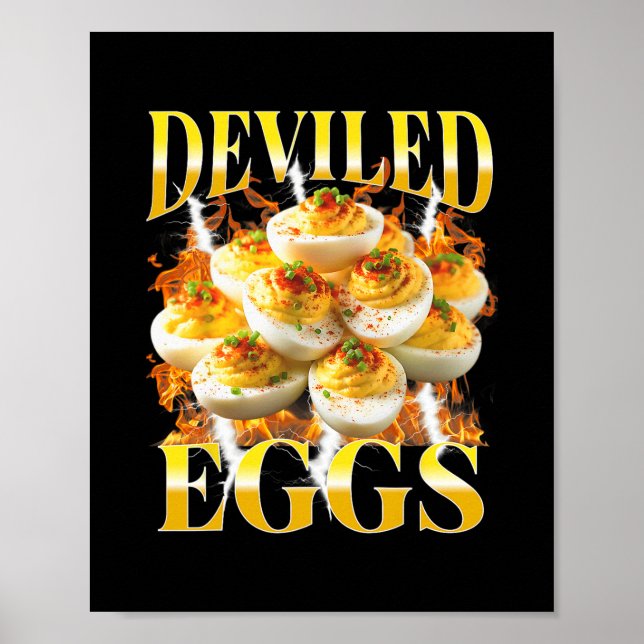 Póster You Know Why I'm Here Deviled Egg Funny Thanksgivi (Frente)