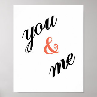 Póster You & Me Poster (standard picture frame size)