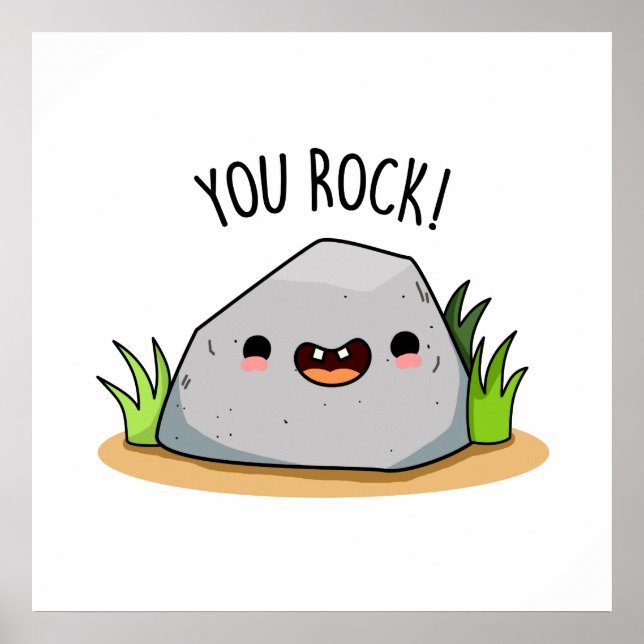 Póster You Rock Funny Geology Pun (Frente)