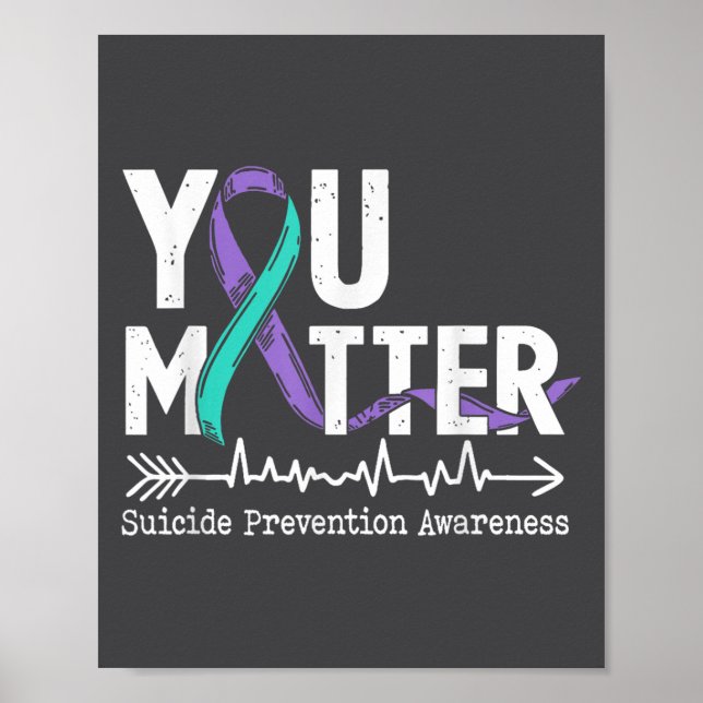 Póster You Semicolon Suicide Prevention Awareness Week  (Frente)