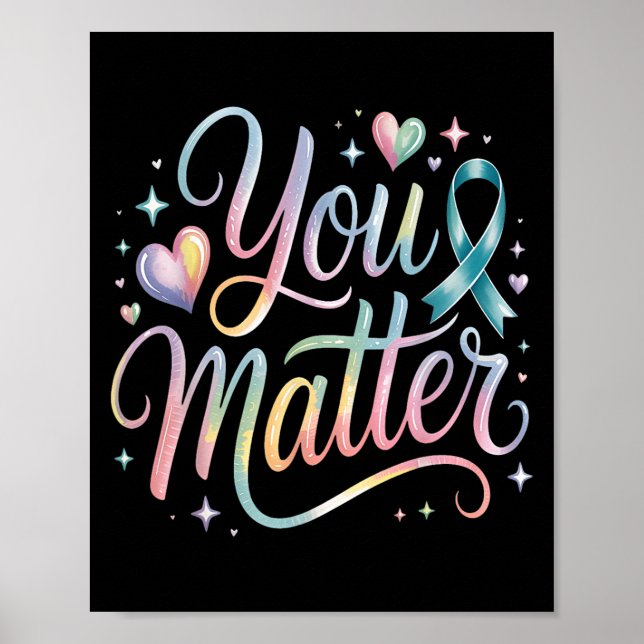 Póster You Suicide Prevention Awareness  (Frente)