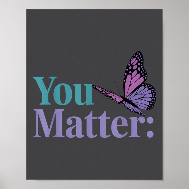 Póster You Suicide Prevention Awareness Mental Health  (Frente)