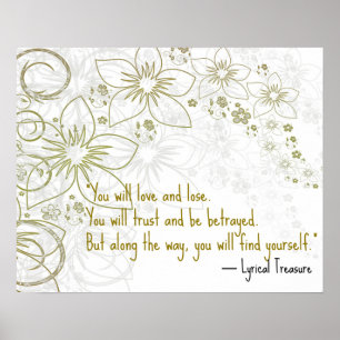 Póster You Will Love Self-Discovery Motivational Poster