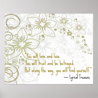 Póster You Will Love Self-Discovery Motivational Poster