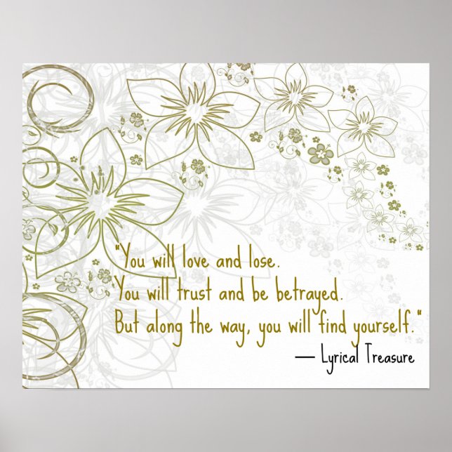 Póster You Will Love Self-Discovery Motivational Poster (Frente)