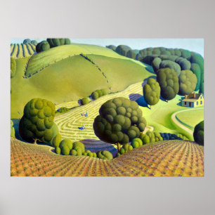 Póster Young Corn, 1931 por Grant Wood