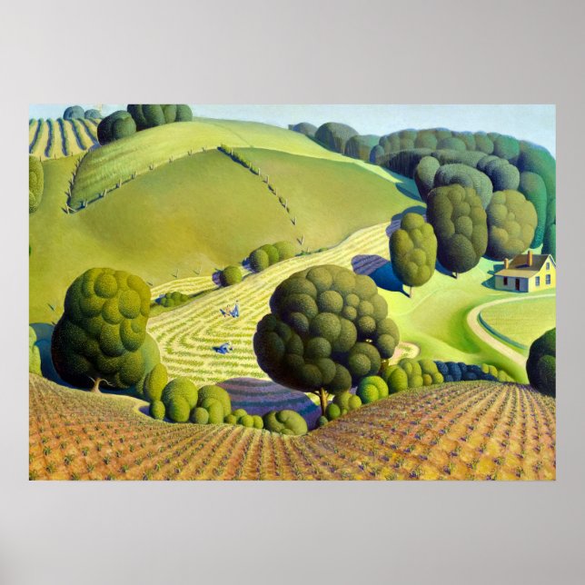 Póster Young Corn, 1931 por Grant Wood (Frente)