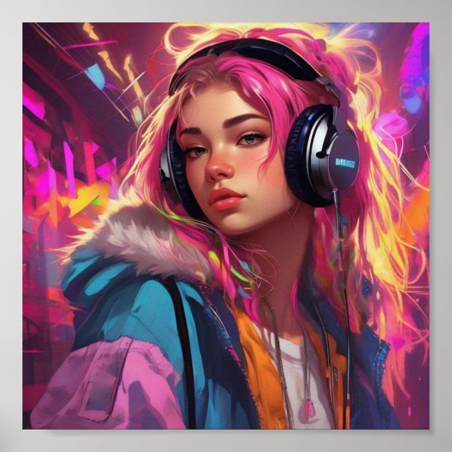 Póster young dj (Frente)