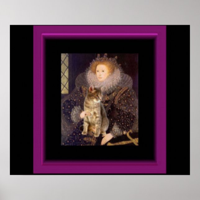 Póster Young Elizabeth I and Cat (Frente)
